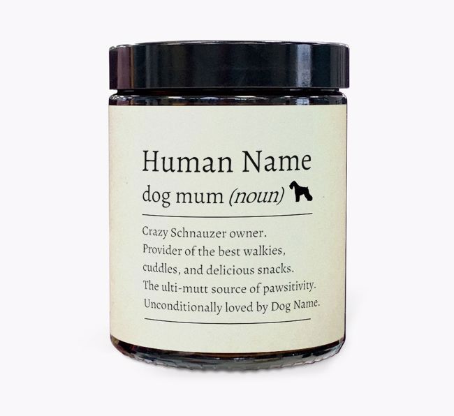 Definition of a Dog Mum: Personalised {breedFullName} Candle